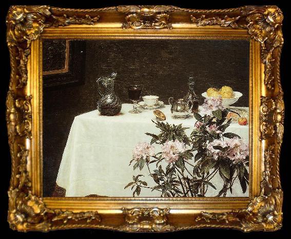 framed  Henri Fantin-Latour Corner of a Table, ta009-2
